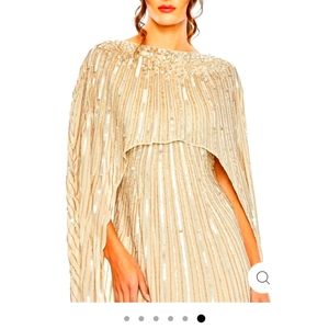 Mac Duggal beaded gown size 14  . Worn 1 x